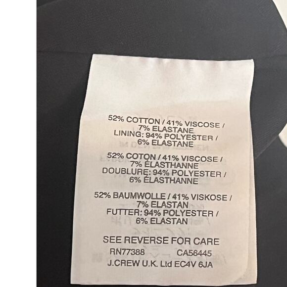 Women's Black J.Crew No. 2 Work Special Event Pencil Shirt Size 2P - Picture 4 of 7